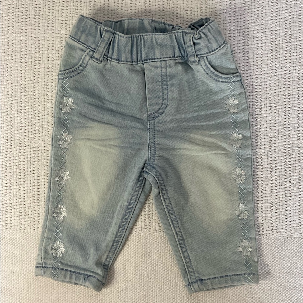 First Impressions Blue Elastic Waist Jeans